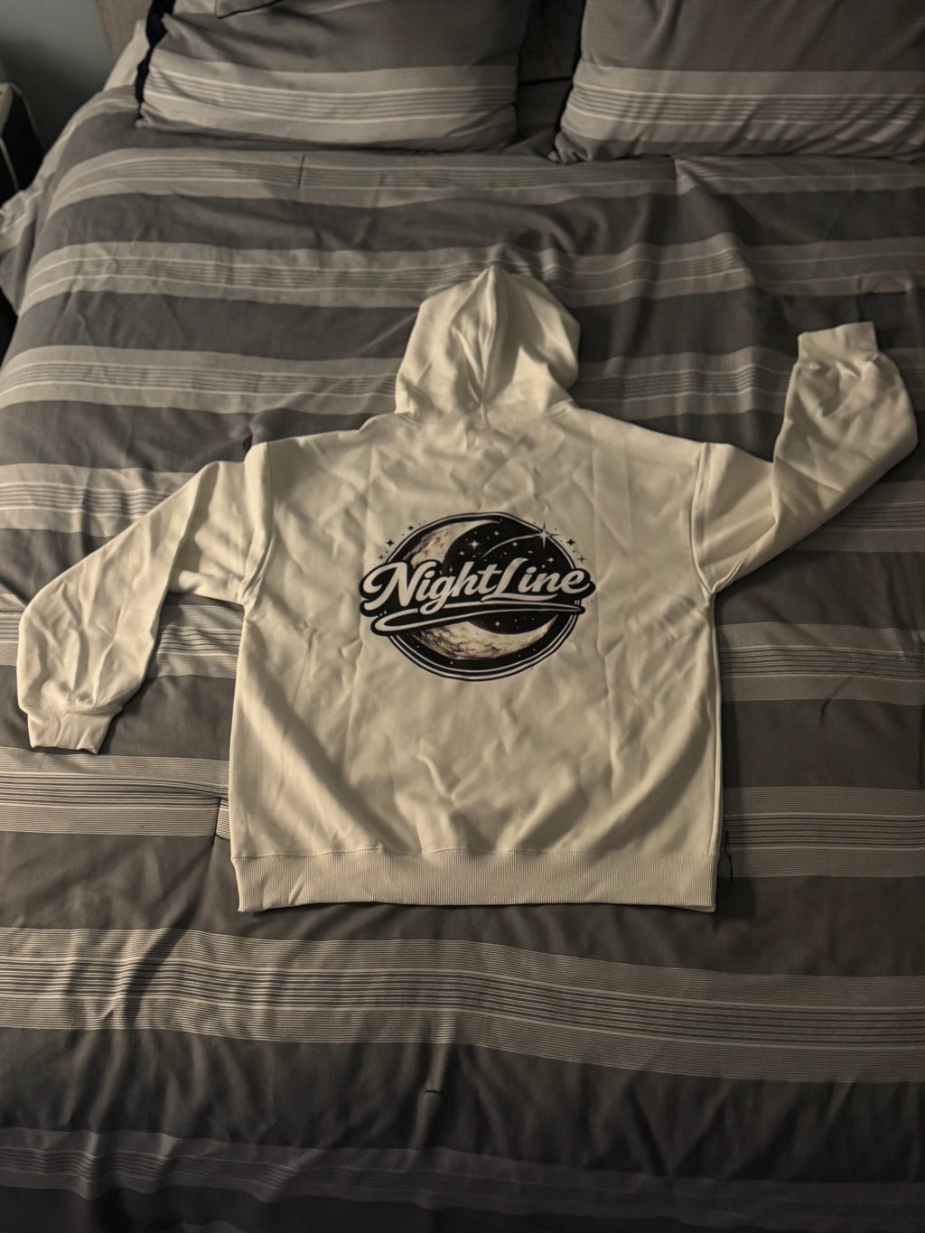 NightLine Moon (white) Hoodie