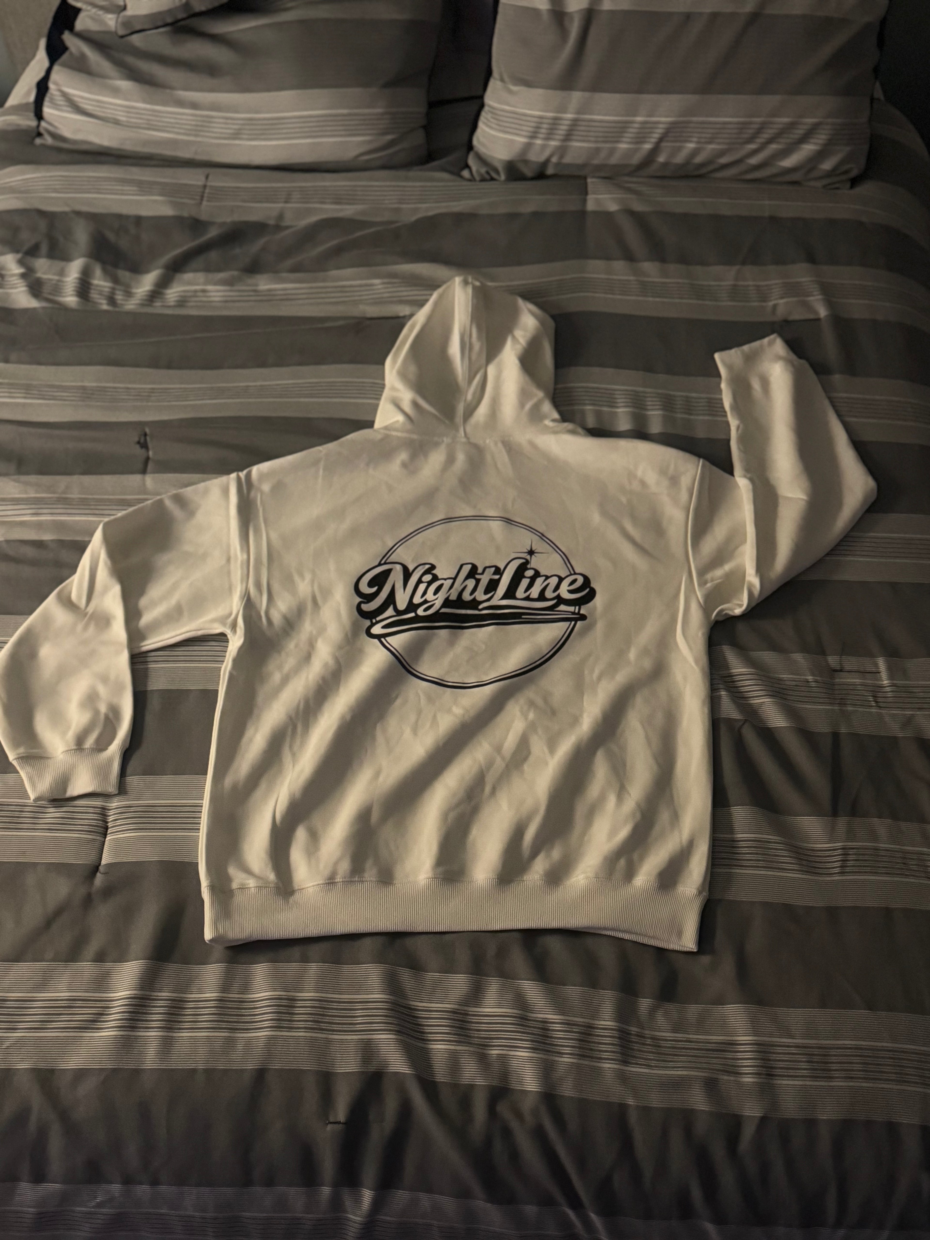 NightLine (White) Hoodie